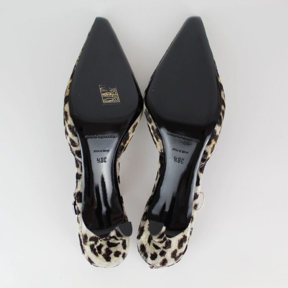 NEW Alexander Wang Leopard Slingback Heels | Bold Velvet Logo Pumps for Events - Picture 12 of 14